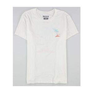 Reef Womens Relaxed Graphic T-Shirt, White, L, DM